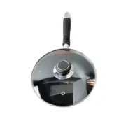 9-1/2" (24CM) Non-Stick Coating Wok Frying Pan With Lid Cooking Pot Cookware