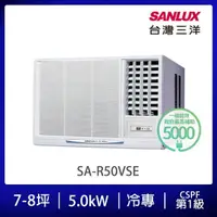 在飛比找momo購物網優惠-【SANLUX 台灣三洋】7-8坪右吹變頻VSE系列冷專窗型