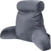 COOLBEBE Reading Pillow for Bed Backrest Sitting Medium, Grey