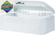 Large Bread Box for Kitchen, Metal Bread Storage Bin with Lid, 16.3"X9"X6.7", W