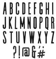 Uppercase Alphabet - Metal Cutting Dies - AUSTRALIAN STOCK