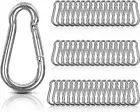 50 PCS Spring Snap Carabiner, Small Carabiner Clip, M5 X 2 Inch Snap Hooks Heavy