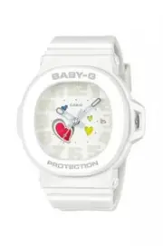 Casio BABY-G BGA-10-7AJF PLAYFUL HEARTS White Color Analog Women Watch New
