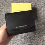 MICHAEL KORS MK短夾十字紋真皮手拿包卡包零錢包多卡位短款三折錢夾 MK長夾 短夾錢包