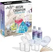 ArtzStyle Epoxy Resin Kit for Beginners & Artists – DIY Craft Kit with Resin, Moulds, Tools & Gloves – Non-Toxic, High Gloss, Fast Cure Formula – Suitable for Jewellery, Coasters, Art