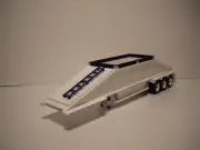 FIRST GEAR 1/50 WHITE TRI-AXLE BOTTOM DUMP TRAILER SAME SCALE AS DIECAST MASTERS