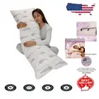 Bamboo Blend Body Pillow - 20x54 Inch Cooling Comfort for Sleep and Pregnancy