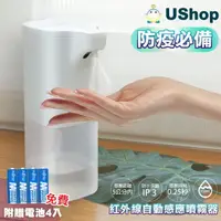 在飛比找momo購物網優惠-【USHOP 現貨 防疫必備】紅外線自動感應噴霧器 350m