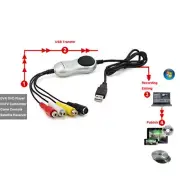 USB RCA AV S-Video TV Box VHS DVD 8MM Camera Recording Video Capture Card Win10