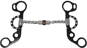 CHALLENGER 5" Argentine Comfort Jointed Copper Roller Mouth Short Shank Snaffle Bit 35653B