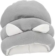 LIGHTAOTAO 1Pc Warm Pet Nest Cat Cave Soft Cat House for Pets Cozy Grey Mat for Home Use for All Seasons Durable Polar Fleece Material