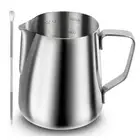 Clear Scale Milk Frother Cup Espresso Steaming Pitchers Cappuccino