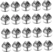 [TEHAUX] Sturdy Butterfly Hat with Pin Backs Lapel Pins Holder 120pcs Tie Tacks for Diy Jewelry Making