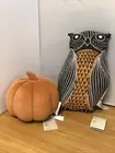 West Elm Owl And Pumpkin Halloween Fall Pillows