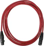JEWEDECO 3 Microphone Cable Pin Male to Female Cord Durable Audio Wire for Speakers Microphones Stylish Design for Enhanced Performance