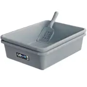 Cat Mate 3 Piece Litter Kit Sieve Tray with Scoop Charcoal