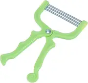 FOYTOKI Manual Facial Hair Remover Tool Green Spring Epilator for Facial Hair Threading for Forehead Cheeks Upper Lip and Chin for Women