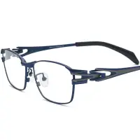 在飛比找蝦皮商城精選優惠-超輕純鈦眼鏡框男個性超彈方形眼鏡架女可配鏡IP電鍍