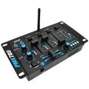 New PMX7BU 3-Ch Bluetooth DJ MP3 Mixer Mic-Talkover USB/Dual RCA & Microphone In