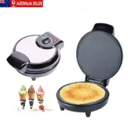 DIY Waffle Cone Maker 1200W Nonstick Ice Cream Cone Maker Machine 220V AU Plug