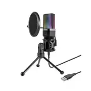 Simplecom Um650 Usb Cardioid Condenser Microphone Gaming Rgb Lights
