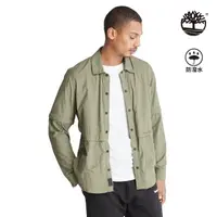 在飛比找momo購物網優惠-【Timberland】男款灰綠色防潑水襯衫外套(A6RDH