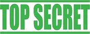 Top Secret Self Inking Rubber Stamp - Refillable Stampers for Office - Business, Accounting, Bookkeeping, Coding, Legal, Notary, Work, Ordering, Inventory Stamps