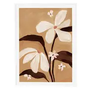 [James Lane] Wildflower Blossoms I White Framed Print - 85cm x 114cm