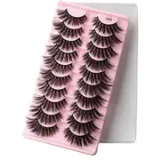 Lashie - Set of 10 Pairs: Doll Eye Volume False Eyelashes Y505 - One Size