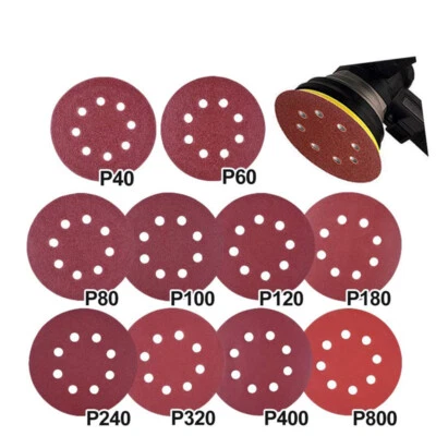 125mm sanding discs with 8 holes sandpaper orbital sander