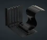 Corsair 6500 Series Vertical GPU Mount Kit - Black *Compatible with CORSAIR ...
