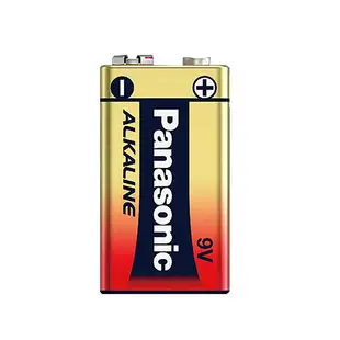 【國際牌Panasonic】ALKALINE鹼性電池9V電池 1入 吊卡裝(大電流電池/公司貨)