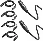 SWOOMEY 8 Pack 3 Pin DMX Cables Stage Lighting Wires for Party Lights Spotlight Audio