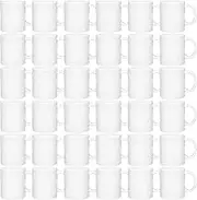 MR.R Set of 36 Sublimation Blanks Dishwasher White Ceramic Coffee Mugs 11oz Blank Ceramic Classic Drinking Cup Mug for Milk Tea Cola Water
