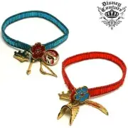 DISNEY COUTURE POCAHONTAS TURQUOISE BEAD BOW/ARROW/ROUND CHARMS BRACELET**RARE!!