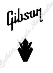 Gibson Crown Les Paul SG Guitar Vinyl Headstock Decal