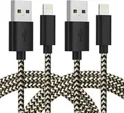 Borsvaen iPhone Charger Cable 2Pack 1M, Apple Charger Cable [MFi Certified], iPhone Charger Fast Charging Lightning Cable Compatible with iPhone 14 13 12 11 Pro Max XR XS X 8 7 6 Plus SE iPad （Black
