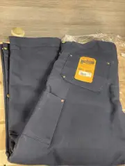 Carhartt Men's Firm Duck Insulated Bib Overall Level 2 Warmth Loose Fit Size M