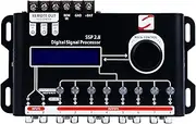 DSP 2.8 Digital Signal Processor & Equalizer – 15-Band Graphic EQ, 2 Input/8 Output DSP, 12 Presets, Built-in Crossover for Car Audio Enhancement