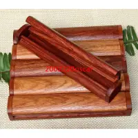 在飛比找蝦皮購物優惠-&廠家特惠&紅木筆盒緬甸花梨木雕實木質鋼筆盒收納盒子線香盒1