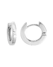 14K Diamond Hoops .07 ct.