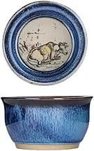 Chinese Ceramic Twelve Zodiac Kiln Transformation Tea Cup, with a capacity of 20oz. Size: 2.3 * 1.5in (A2)