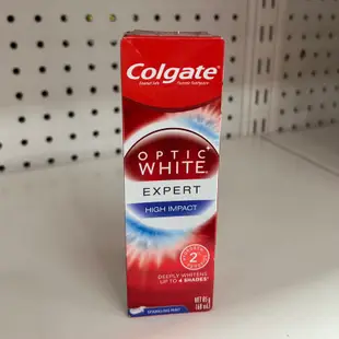 現貨 高露潔Colgate Optic White High Impact 美白牙膏