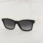 【LOOK路克眼鏡】CHANEL 香奈兒 太陽眼鏡 黑框 白色菱格紋鏡腳 CH5484 1656 S6