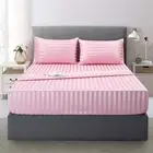 Satin Silk Sheets Queen Size Bed Set Pink Soft Cooling Deep Pocket Queen Sheets