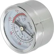 uxcell 0-180 Psi Air Pressure Gauge, G 1/8" Center Back Mount, Electroplated Metal Case, 1-21/32" Dial for Air Compressor