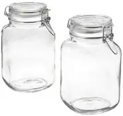 Bormioli Rocco 149240M02121197 Fido Glass Canning Jar Italian 67¾ oz-2 Liter (2