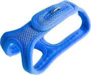 ChokeFree Velpro Mesh Pet Shoulder Harness Collar, 12", Blue