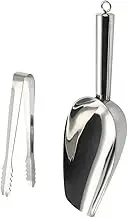 1Set Multifunctional Stainless Steel Ice Cube Scoop Clip Food Grade Shovel Tongs for Ice Cubes Beans More Easy to Clean Smooth Finish Safe Design