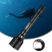 Scuba Diving IPX8 Waterproof Flashlight LED Light 80M Deep Underwater Torch NEW